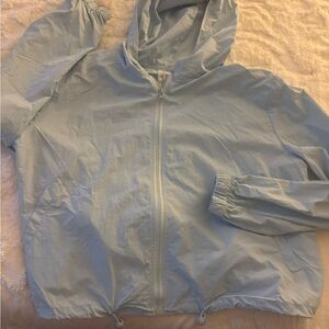 Sadie & Sage Sky Blue Hooded Utility Jacket